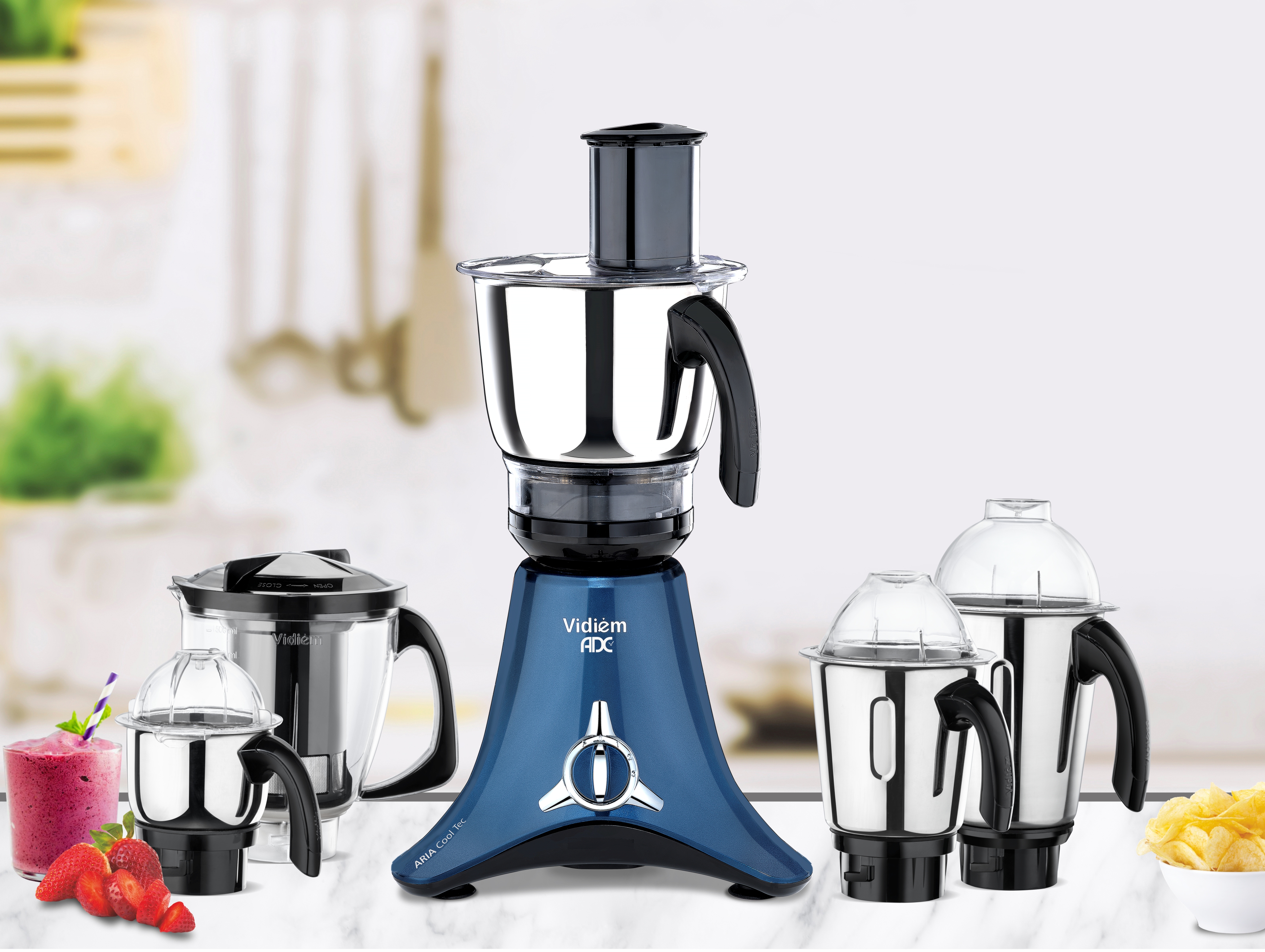 Vidiem Tusker Mixer Grinder 750W - 110 V with 5 Jars - Diamond Trading Inc