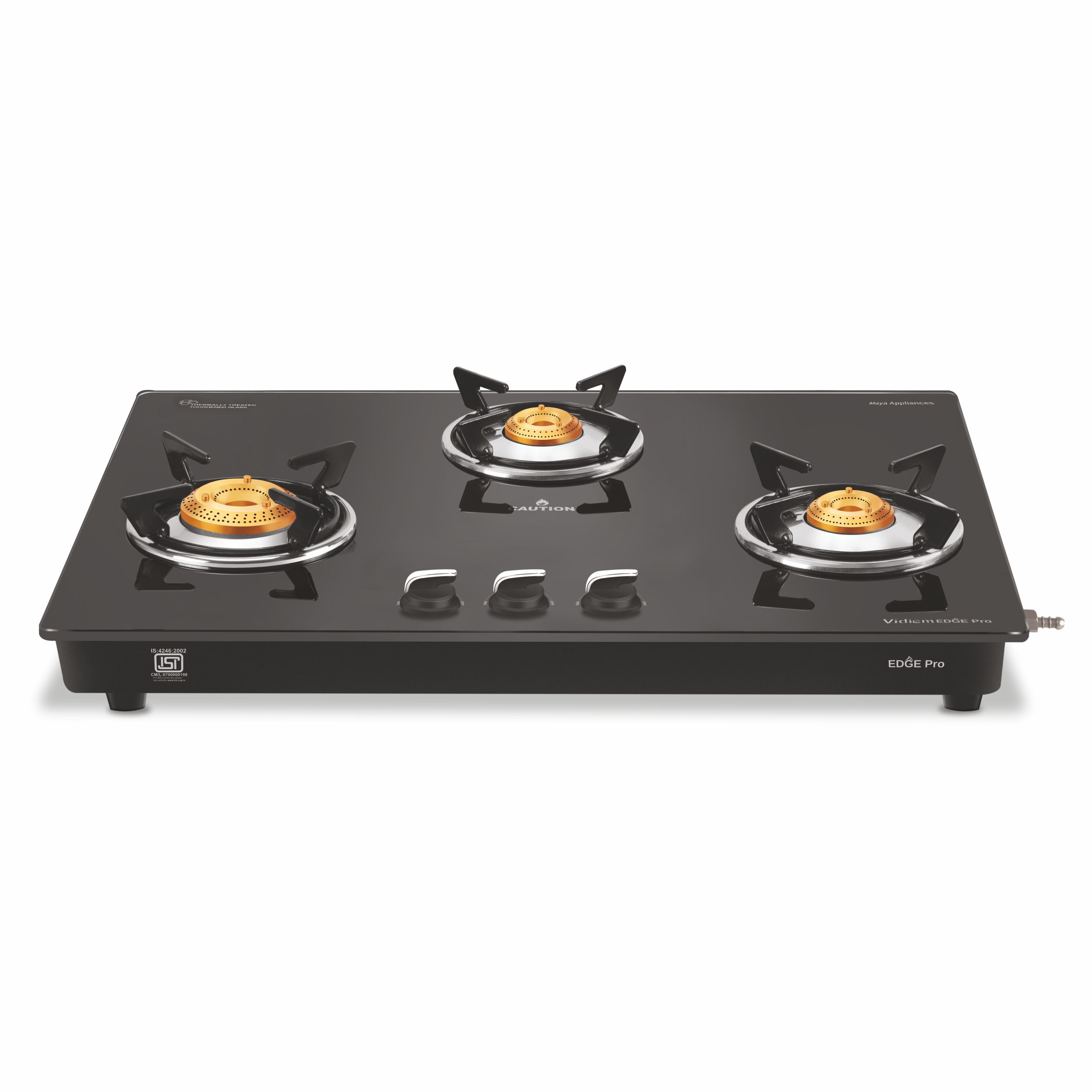 Vidiem 3 burner stainless steel gas stove deals